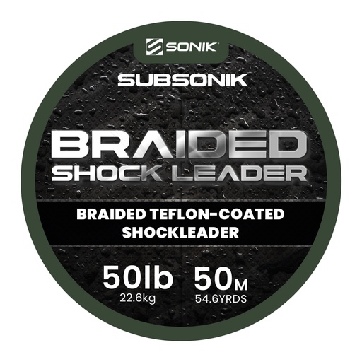 [RC0060] SONIK BRAIDED SHOCK LEADER 50LB 100M
