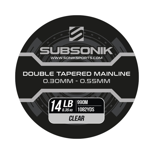 [RC0042] SONIK SUBSONIK DOBLE TAPERED MAIN LINE CLEAR 14LB 990M