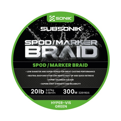 [RC0058] SONIK SPOD/MARKER BRAID 0.18mm 300M
