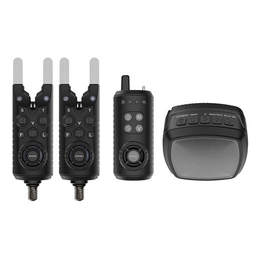 [HC0087] SONIK GIZMO2 ALARM SET 2+1 + BIVVY LAMP