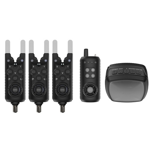 [HC0088] SONIK GIZMO2 ALARM SET 3+1 + BIVVY LAMP
