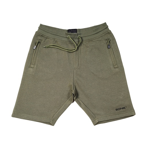 [NC0086] SONIK GREEN FLEECE SHORTS -XXL