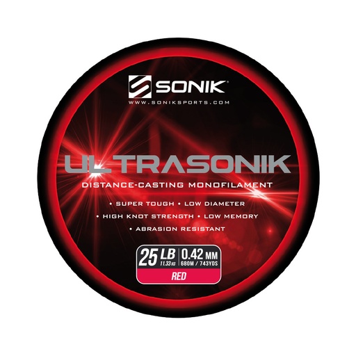 [RS0009] SONIK ULTRASONIK MONORED 25LB680m 0.42mm