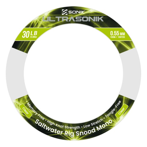 [RS0014] SONIK ULTRASONIK SNOOD 30LB 100m 0.55mm