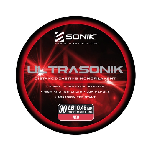 [RS0010] SONIK ULTRASONIK MONORED 30LB560m 0.46mm