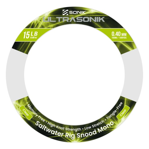 [RS0011] SONIK ULTRASONIK SNOOD 15LB 100m 0.40mm