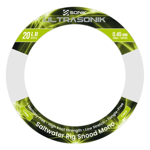 [RS0012] SONIK ULTRASONIK SNOOD 20LB 100m 0.45mm