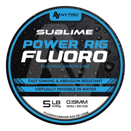 [20600035] NYTRO SUBLIME POWER RIG FLUORO 50M 0,19MM