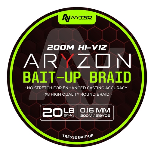 [20600041] NYTRO ARYZON HIVIZ BAIT-UP BRAID 200M