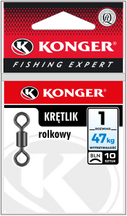 [555120001] ROLLER SWIVEL SIZE 1 BLN pack of 10 pcs. KONGER