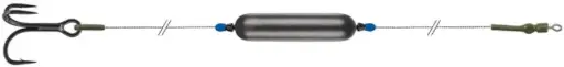 [865100003] CATFISH SET WITH UNDERWATER FLOAT 30G AND TREBLE HOOK 3/0 DREAD CAT BAIT ANIMATOR PACK OF 1